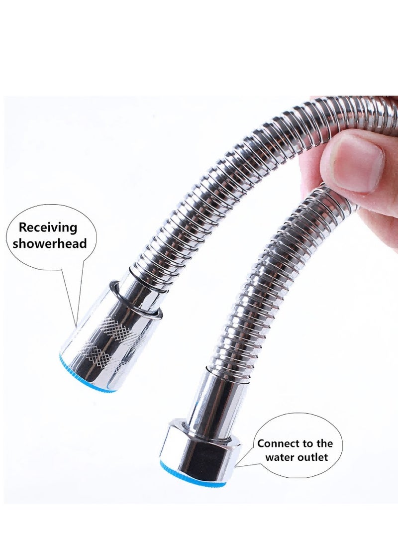 loyal Stainless Steel Shower Hose, Showerhead Hose, Explosion-Proof Showerhead, 1.5-Meter Electroplated Metal Hose For Water Pipes - Image 3