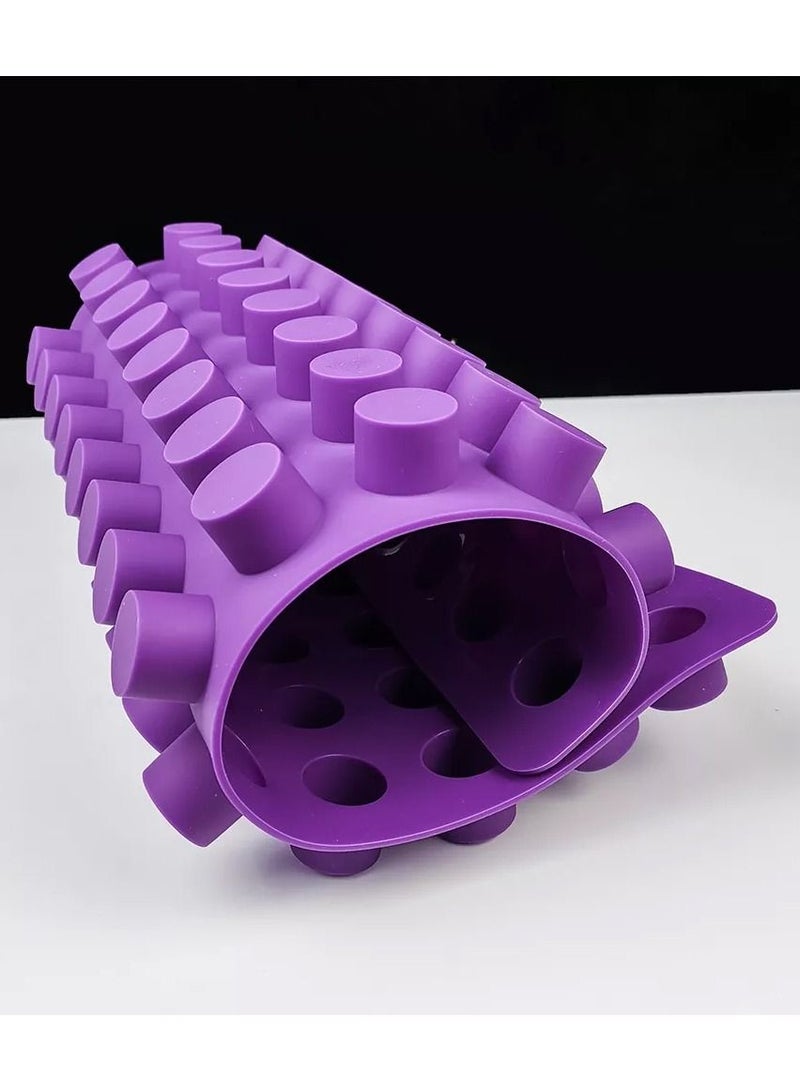 DubaiGallery Baking Supplies 88 Cavities Mini Round Small Cheesecake Banking Silicone Molds for Chocolate Clover Jelly Candy Ice Mold - Image 3