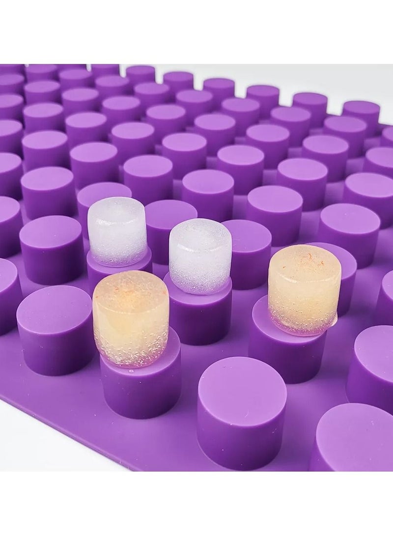 DubaiGallery Baking Supplies 88 Cavities Mini Round Small Cheesecake Banking Silicone Molds for Chocolate Clover Jelly Candy Ice Mold - Image 1