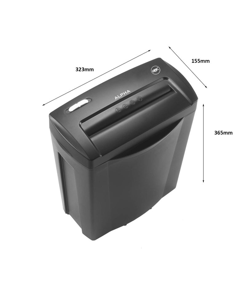 GBC Alpha Confetti Paper/Credit Card Cross Cut Shredder with 6 Sheet Capacity and 14L Bin, 2 Years Warranty - Image 5