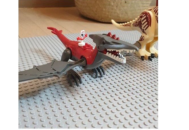 Sluban Large dinosaur toy, red and gray color, building toy, dinosaur toys, animal toys, construction toys, building block set, building block toy, kids blocks, assembly, boys, blocks, girls toys, building game toy, construction toy, boys block sets, large kids blocks, building blocks, character blocks, skill development blocks, kids intelligence blocks. Home toys for children, toys for boys and girls, kids toy, kids toys, children’s toy, group games, educational kids toys, toys, boys toys, toys for 1-year-old children, toys for 6-year-old children, toys. - Image 4