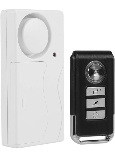 Wireless Door Sensor Alarm Chime Home Security Window Entry Alert with Vibration Magnet Sensor + Remote Controller for Home/Garage/Shop