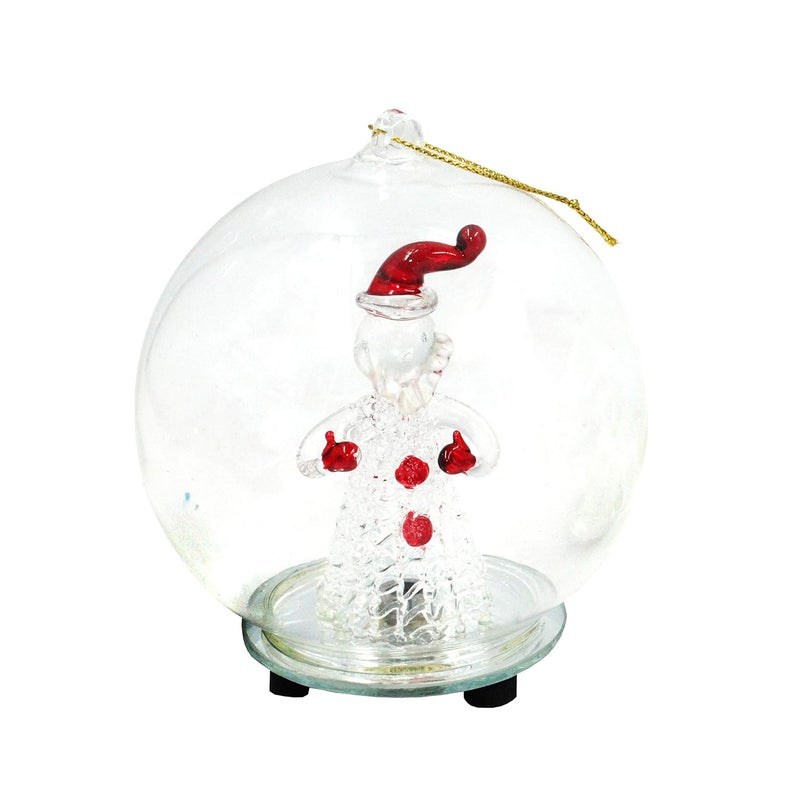 Jades Christmas Decorative Crystal Dome with LED Light Set of 2 - Image 4