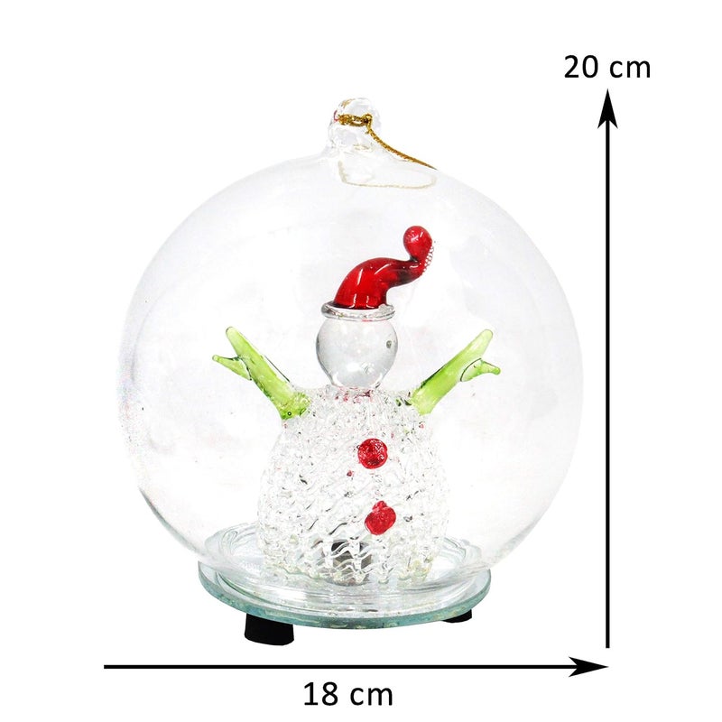 Jades Christmas Decorative Crystal Dome with LED Light Set of 2 - Image 2