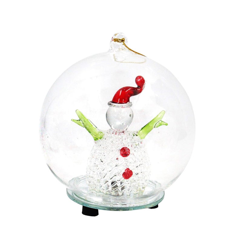 Jades Christmas Decorative Crystal Dome with LED Light Set of 2 - Image 5