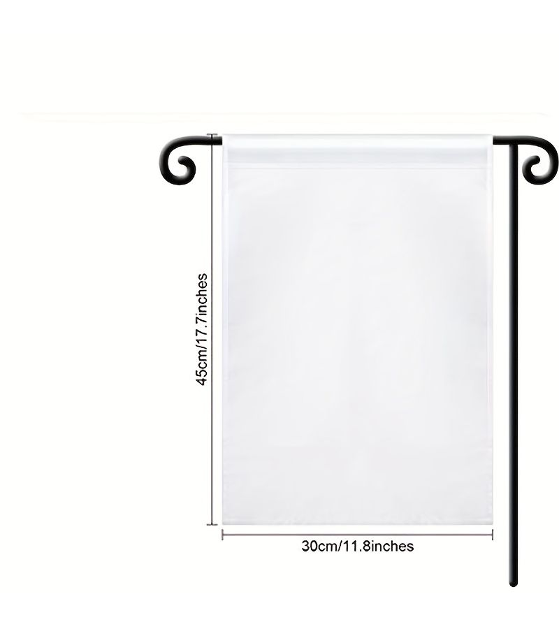 4 Pieces Garden Flag Blank Banner DIY Canvas Sign For Lawn Yard Courtyard Outside Decoration - Image 2