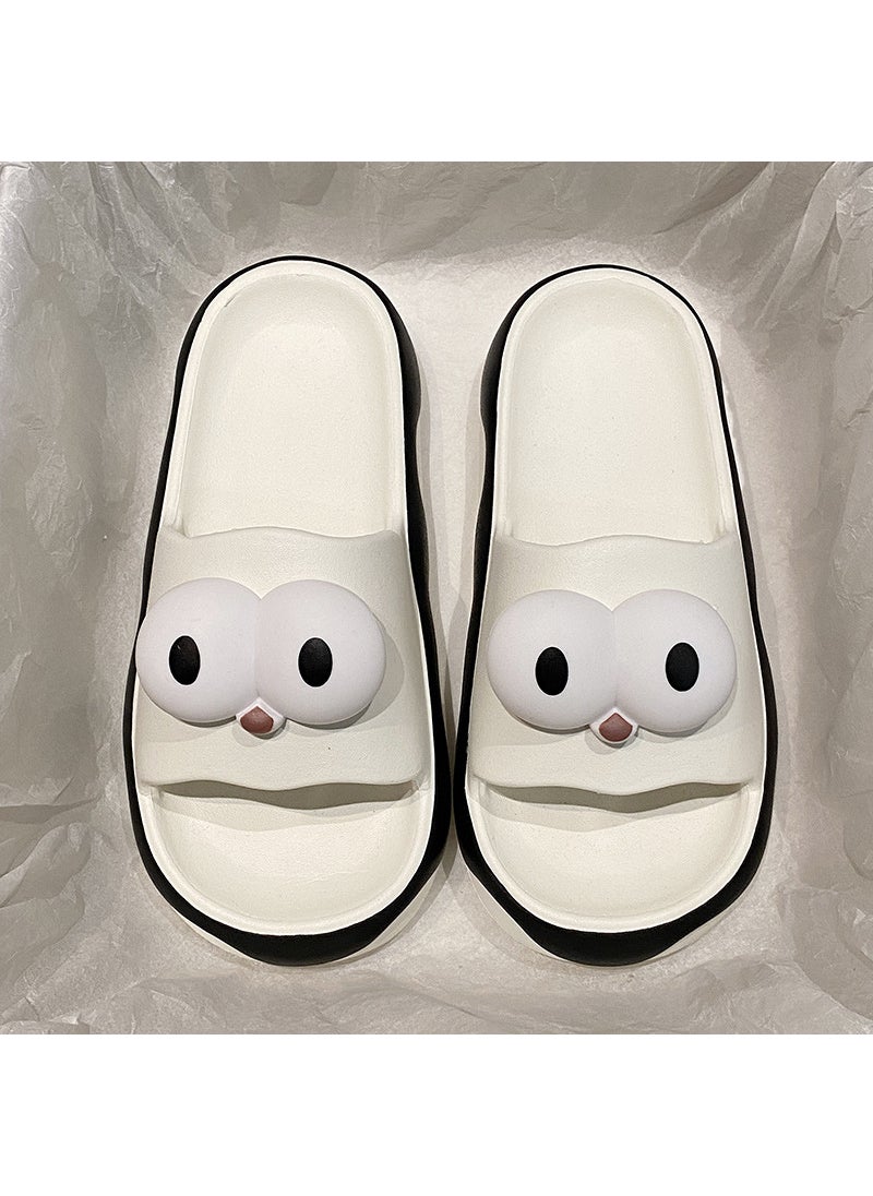Generic - 2024 Novelty Frog Slippers for Women Summer Home Bath Wear White big eyes [advanced EVA material]] - Image 1