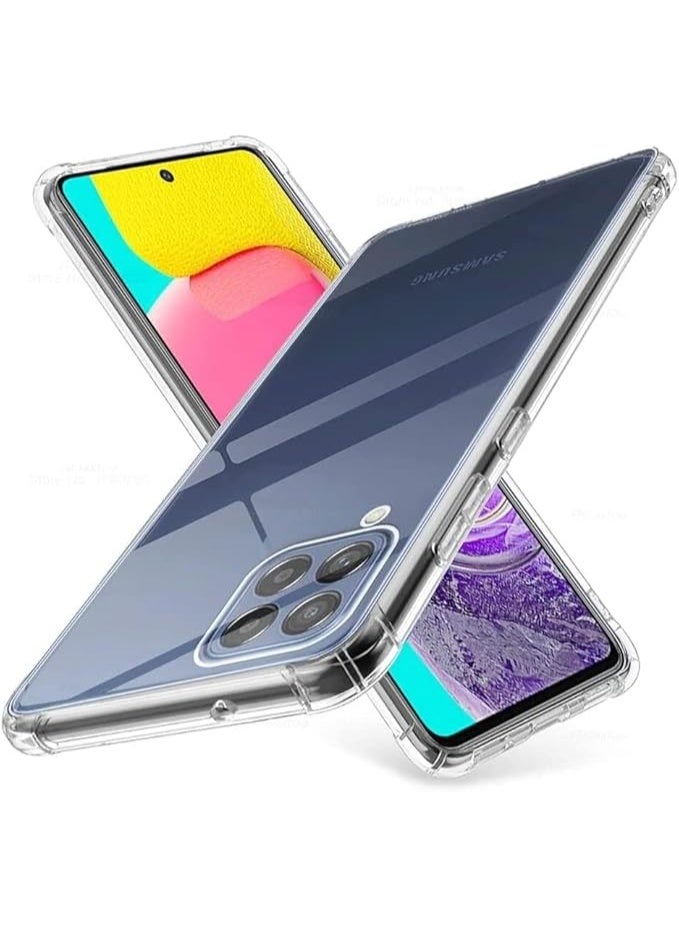 Samsung M33 5G Premium Clear TPU Case - Slim Protective Cover with Reinforced Shock-Resistant Corners Clear - Image 3
