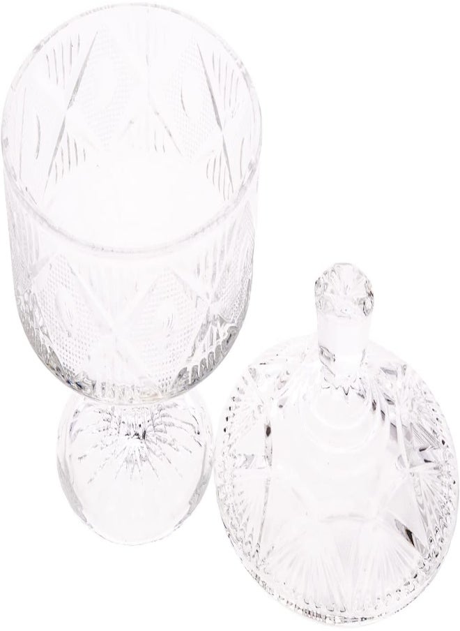 AKDC AKDC Glass Sugar Pot L(12CM) XW(12CM) XH(18CM) White  - Image 4