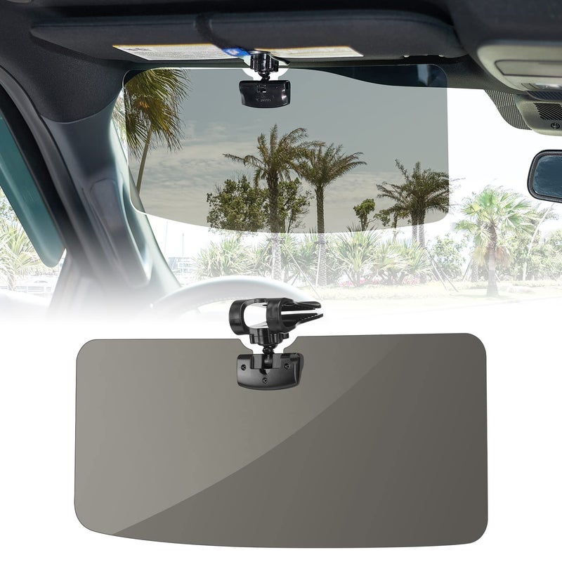 JOYTUTUS Sun Visor for Pickup Truck Polarized Sun Visor Extender for Truck Universal UV400 Car Visor Extension AntiGlare Easy to Install Protect from GlareUV RayStray Light