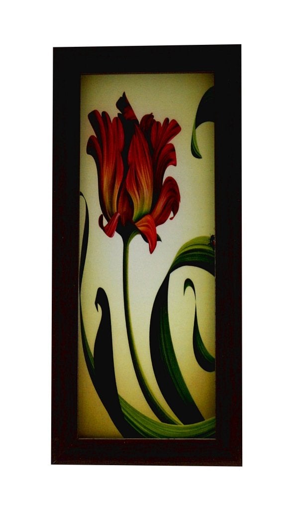 Indianara 3 Piece Set of Floral Framed Wall Hanging Art (6 X 13, 10.2 X 13, 6 X 13 INCH, Brown) - Image 4