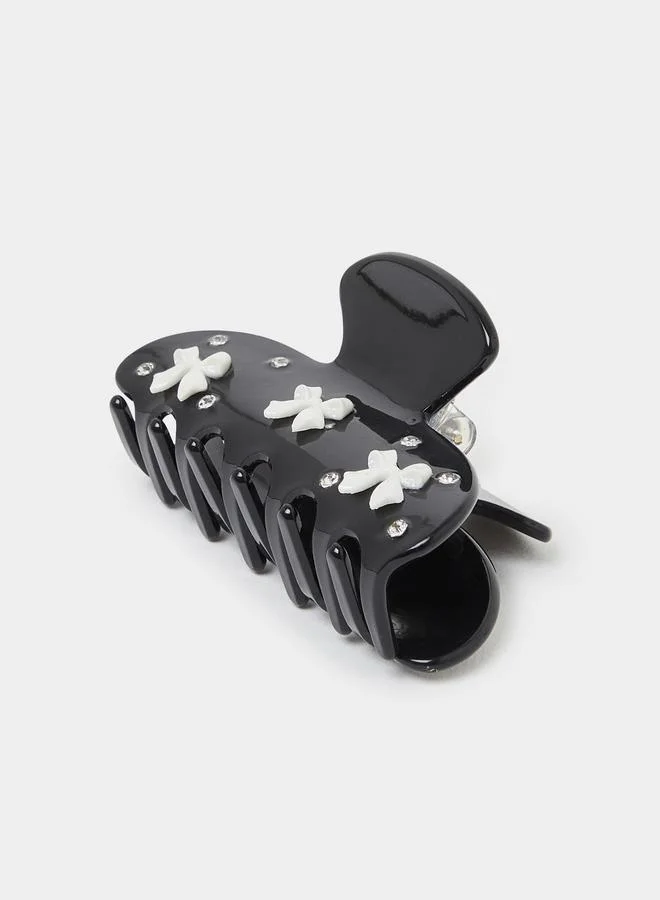 Styli Bow Embellished Claw Clip