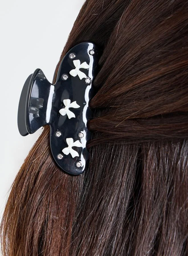 Styli Bow Embellished Claw Clip