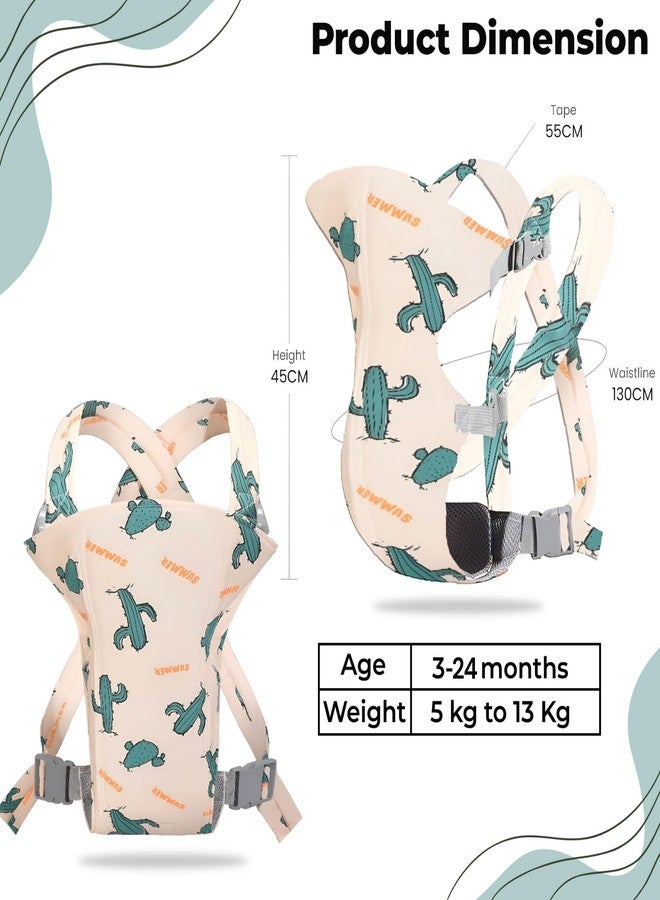 Bembika Baby Carrier Newborn to Toddler with Multiple Positions Infant Carrier Soft Baby Holder Kangaroo Bag Sling Carrier All Seasons - Cactus - Image 3