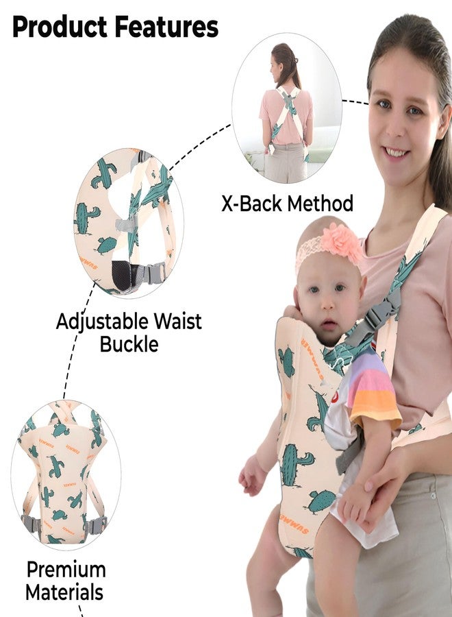 Bembika Baby Carrier Newborn to Toddler with Multiple Positions Infant Carrier Soft Baby Holder Kangaroo Bag Sling Carrier All Seasons - Cactus - Image 4