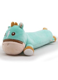 Large Capacity Cartoon Plush Pencil Bag For Primary School Students Creative Cute High-end Doll Zipper Stationery Box Green
