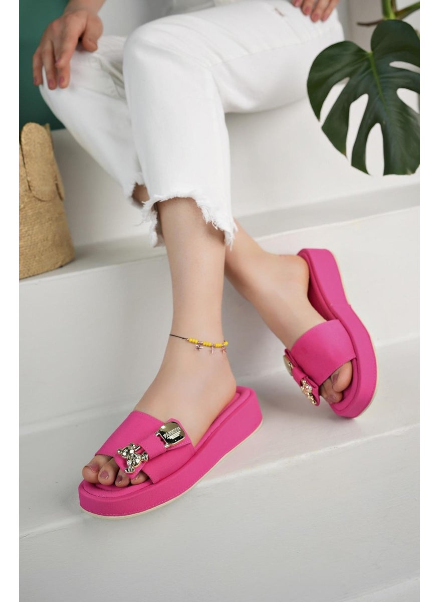muggo Misha Guaranteed Daily Women's Slippers with Bow Accessory Detail  - Image 1