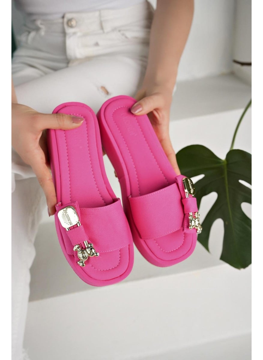 muggo Misha Guaranteed Daily Women's Slippers with Bow Accessory Detail  - Image 2