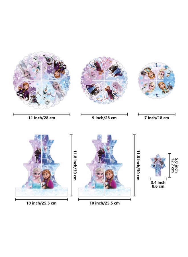 Cartoon 3-layer cake stand birthday decoration cake stand pattern suitable for all children's birthday party supplies - Image 4