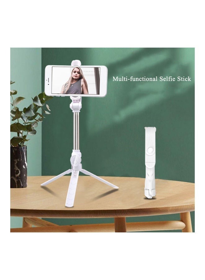 NIBEMINENT Portable Adjustable Multi-Functional Handheld BT Selfie Stick Tripod Black/sSilver  - Image 4