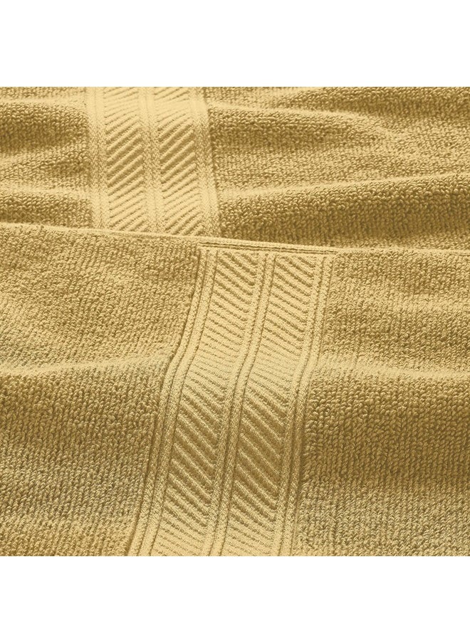 Modern Threads Trefoil Filigree 6-Piece Reversible Yarn Dyed Jacquard Towel Set - Bath Towels, Hand Towels, & Washcloths - Super Absorbent & Quick Dry - 100% Combed Cotton 