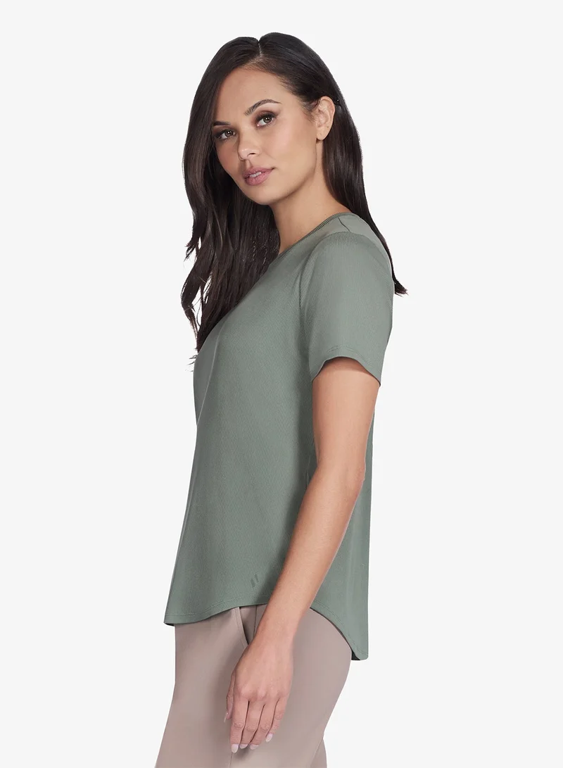 SKECHERS Gowalk Luxe Ribbed T-Shirt