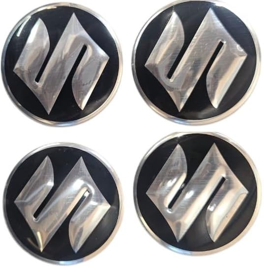 Spedy Car Alloy Wheel Cap Wheel Hub Caps Centre Cover Simple Stick On Compatible with Any car Set of 4 Suz.uki Spennwheln32 - Image 1