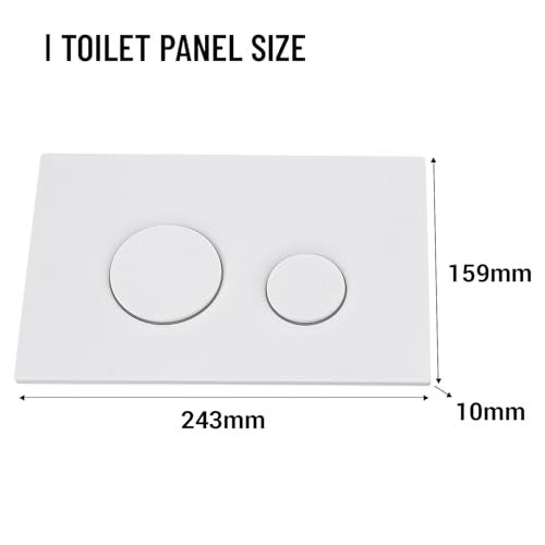 PuritySage Wall Hung Toilet Tank with Dual Flush Plate,Compatible with TOTO YT930WH,Toilet Replacement Parts with Easy Installation,Toilet Flush Button with Water Saving,Durable Plastic Material,White - Image 4