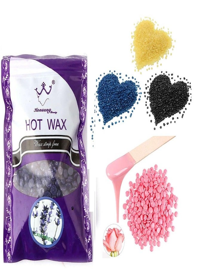 CUVLY Brazilian Wax Kit | 100g Stripless Hard Wax Beans for Painless Hair Removal | Paraffin Wax for Face, Bikini, Legs & Body | Professional At-Home Waxing Kit for Women Men - Image 1