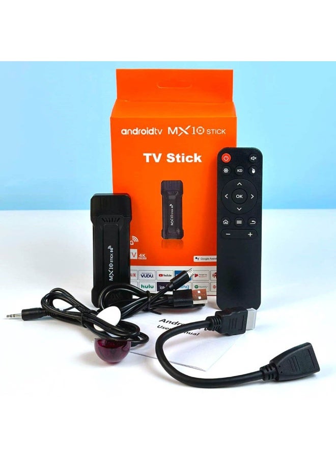 MX10 Android TV Stick – 4K Smart TV Dongle with 5G WiFi & Google Assistant – Streaming Media Player for Netflix, YouTube, Disney+, Hulu & More - Image 2