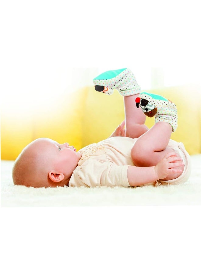 infantino خافض صوت القدم مع مشبك مناسب من 0 أشهر وما فوق - حمار وحشي ونمر - Image 2