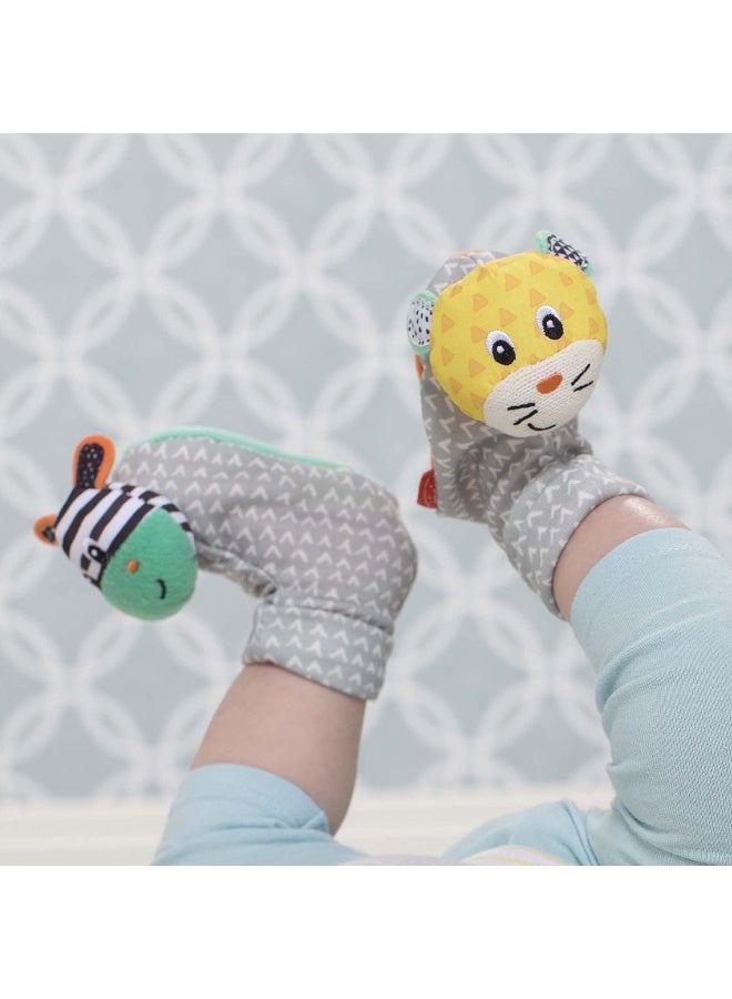 infantino خافض صوت القدم مع مشبك مناسب من 0 أشهر وما فوق - حمار وحشي ونمر - Image 5