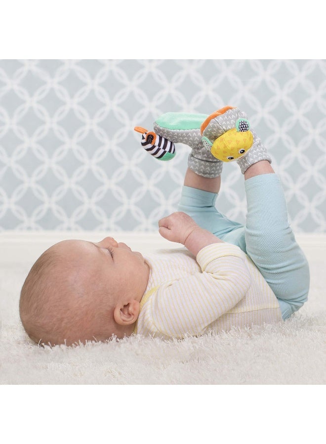 infantino خافض صوت القدم مع مشبك مناسب من 0 أشهر وما فوق - حمار وحشي ونمر - Image 4