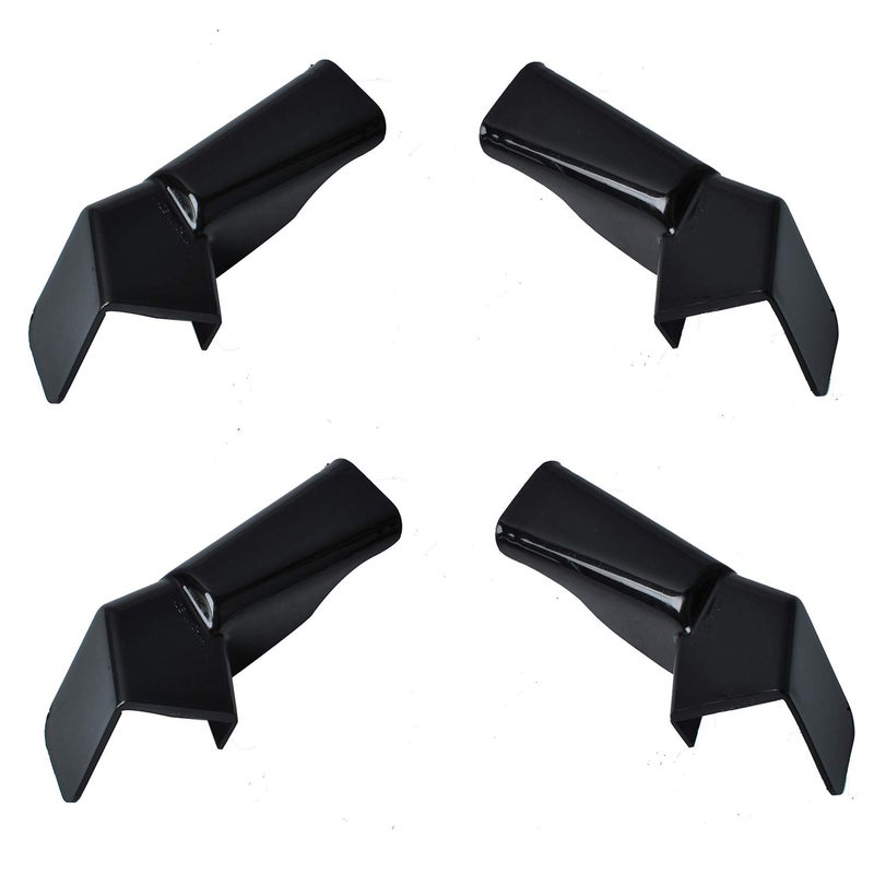 Wadoy RV Rain Gutter Spout RV Gutter Spouts Extension for RV Camper Trailer Awning2 Left  2 Right Black