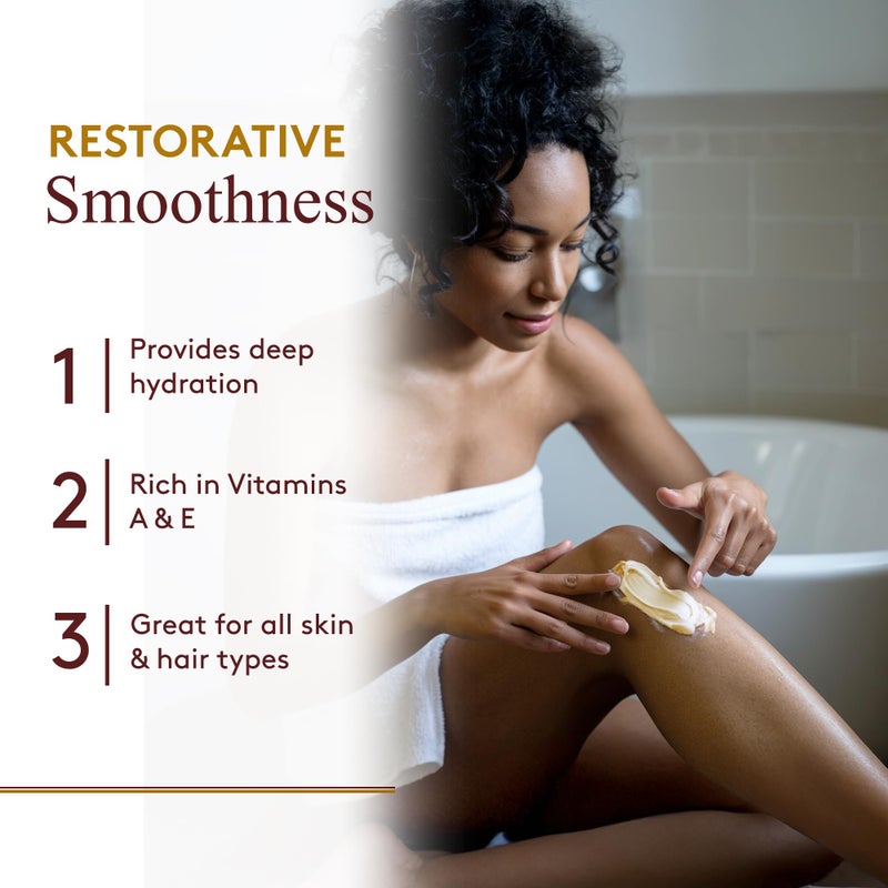 Okay 100% Natural African Shea Butter Yellow Smooth Deep Moisturizing Restores Moisture To Dry Damaged Skin Reduces Skin Damage Heals & Nourishes Made In USA 1oz - Image 2