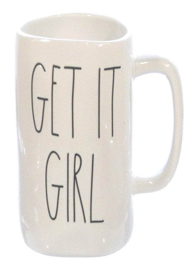 Rae Dunn Mug GET IT GIRL Large Letter with Coffee Tea Cup