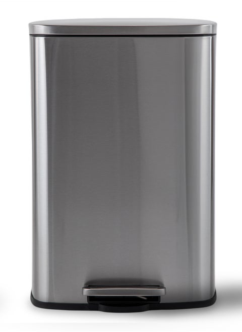 Kitchen Trash Bin 50 L, Dustbin, Stainless Steel Trash Can, Stain Resistant Garbage Bin, Highly Durable Pedal with Soft Close Lid , Waste Bin