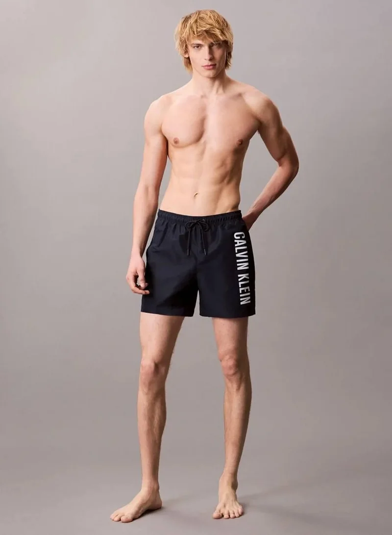 Calvin Klein Jeans Dark Sapphire Medium Drawstring Swim Shorts - Intense Power for Men | Best Price UAE