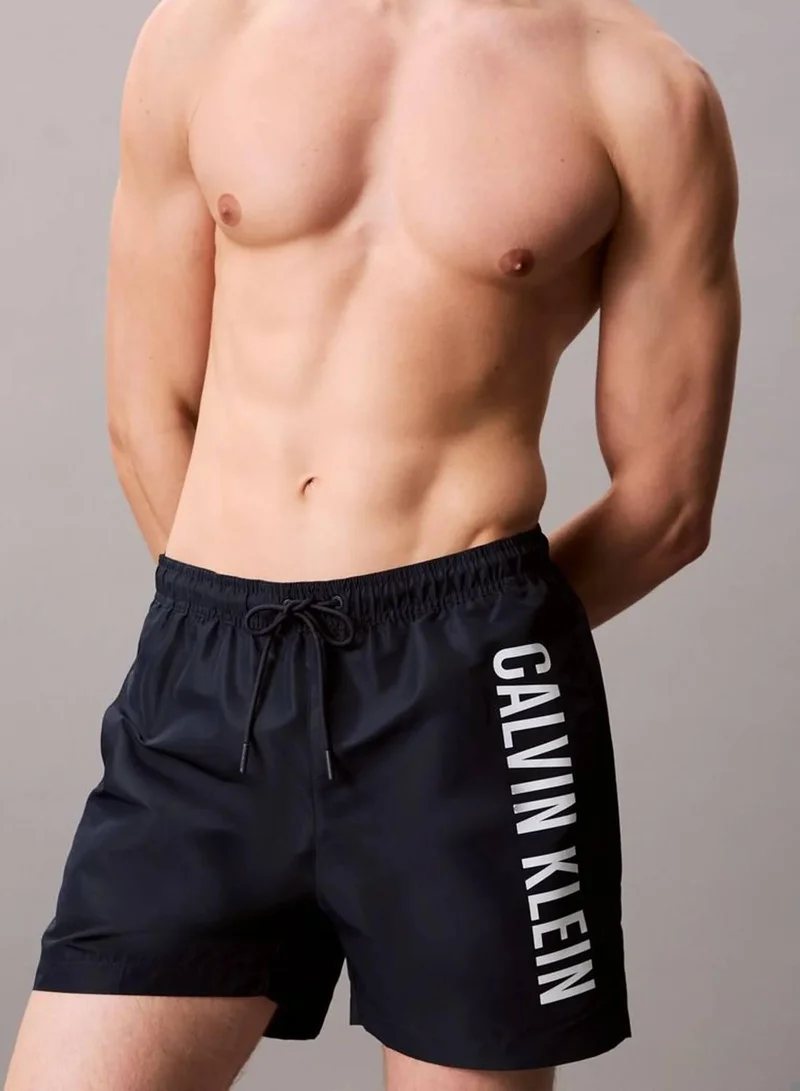 Calvin Klein Jeans Dark Sapphire Medium Drawstring Swim Shorts - Intense Power for Men | Best Price UAE