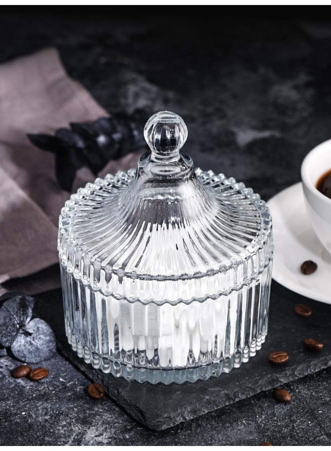 FUFU FUFU Tent Shaped Crystal Glass Dish with Lid  - Image 2