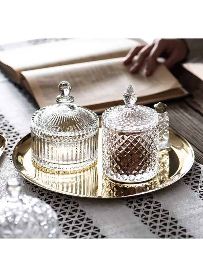 FUFU FUFU Tent Shaped Crystal Glass Dish with Lid  - Image 5