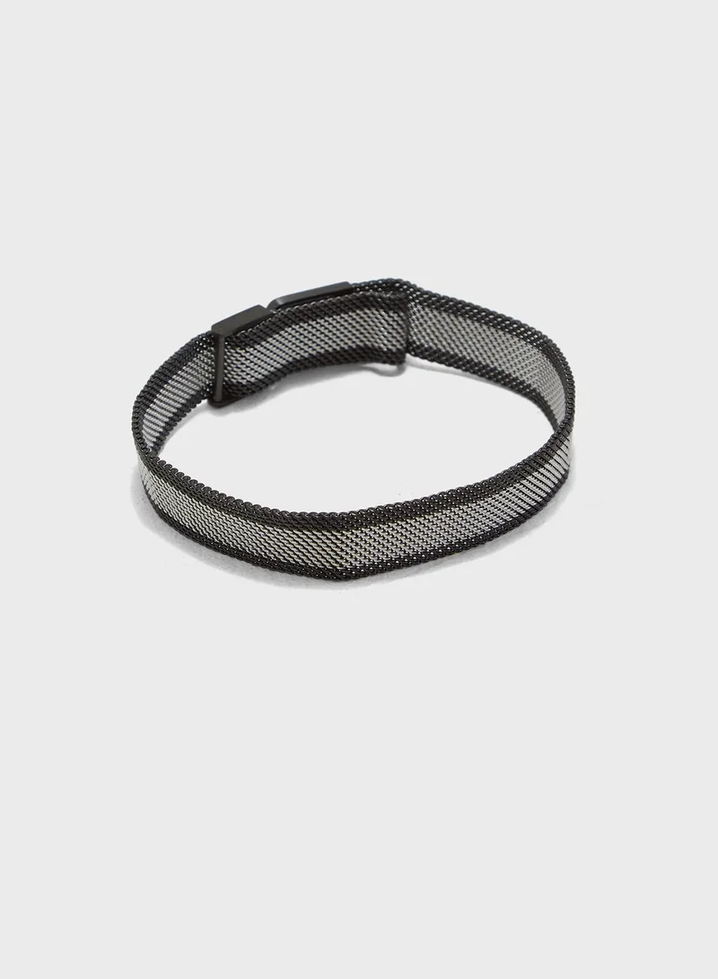 GUESS Stripe Mesh Bracelet