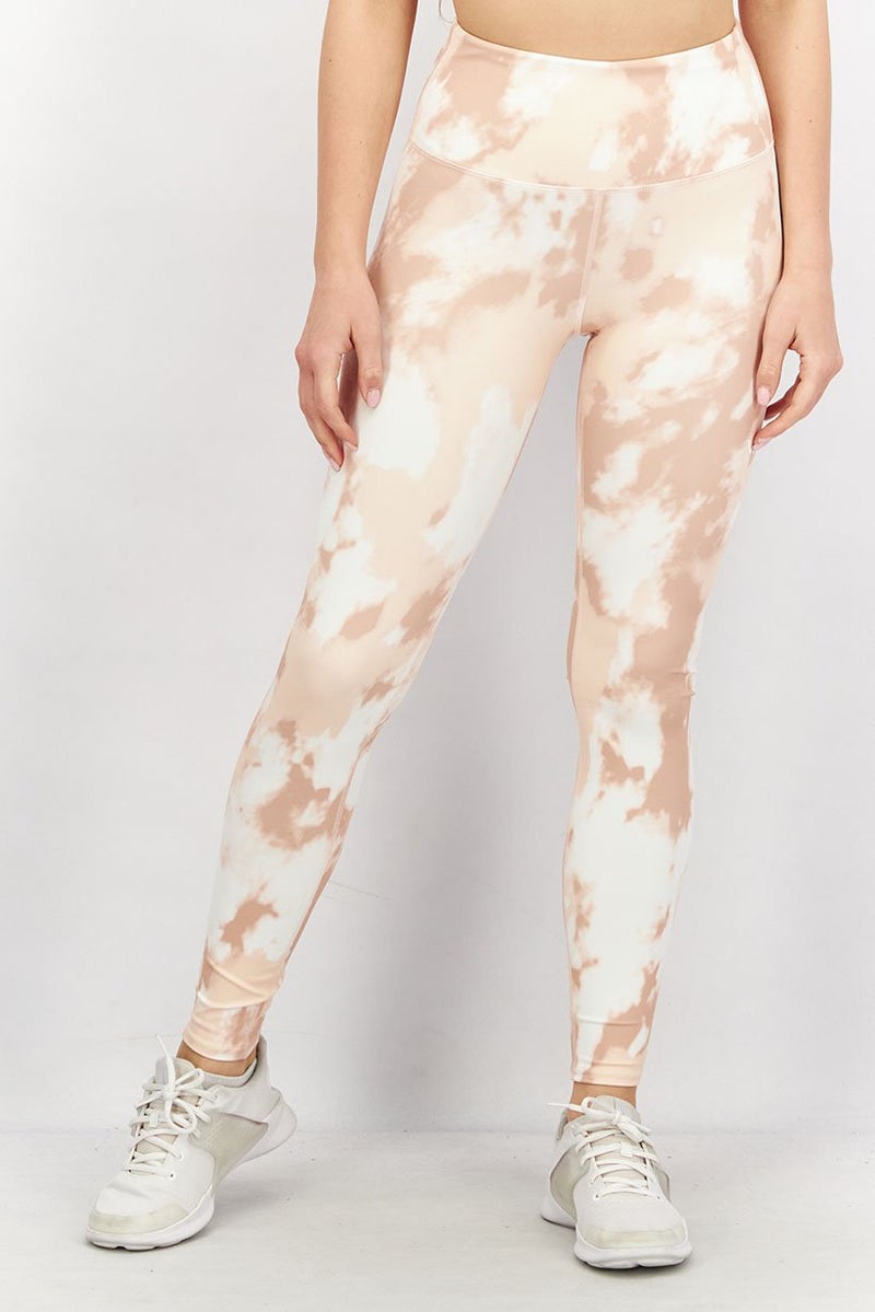 rvca Women Regular Fit Tie Dye Training Legging, Multicolor - Image 1