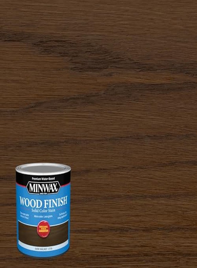 Minwax® Wood Finish® Water-Based Solid Color Stain, Dark Walnut, 1 Quart - Image 3