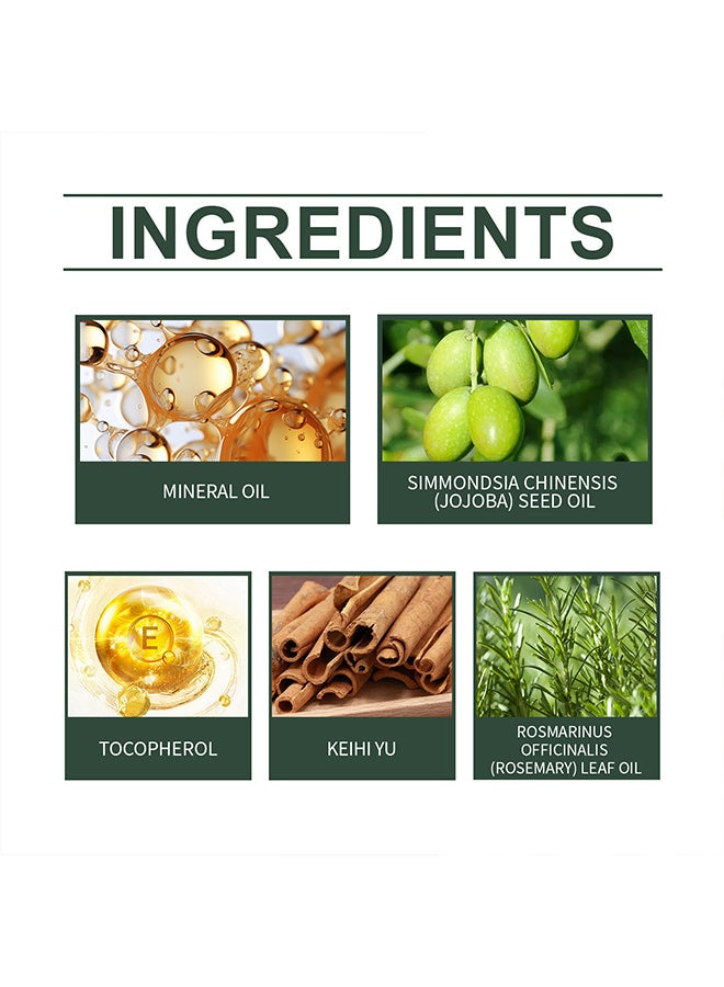 وودسليب زيت الجسم متعدد الأغراض المصنوع يدويًا من إكليل الجبل من وودسليب غني بالزيت المعدني وزيت بذور الجوجوبا والتوكوفيرول (فيتامين هـ) وزيت القرفة وزيت أوراق إكليل الجبل ومكونات أخرى، مناسب لتحسين مظهر البشرة وتعزيز رطوبة البشرة. - Image 3