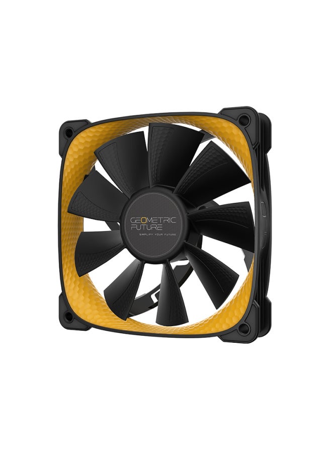 Geometricfuture Case Fan, Longshen 2505y, 12cm Pwm/non-light/argb Non-forward Fan, Pack Of Three - Image 3