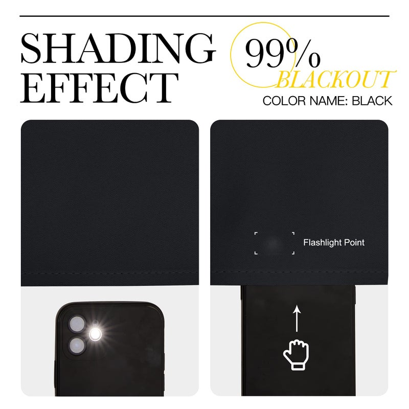 نايس تاون Nicetown Black Out Stertains 63 Inch طوله - Grommet حراري معزول الغرفة الحديثة معالجات النافذة الداكنة السترة الصوتية لغرفة النوم/الحضانة W52 x L63 1 قطعة - Image 2