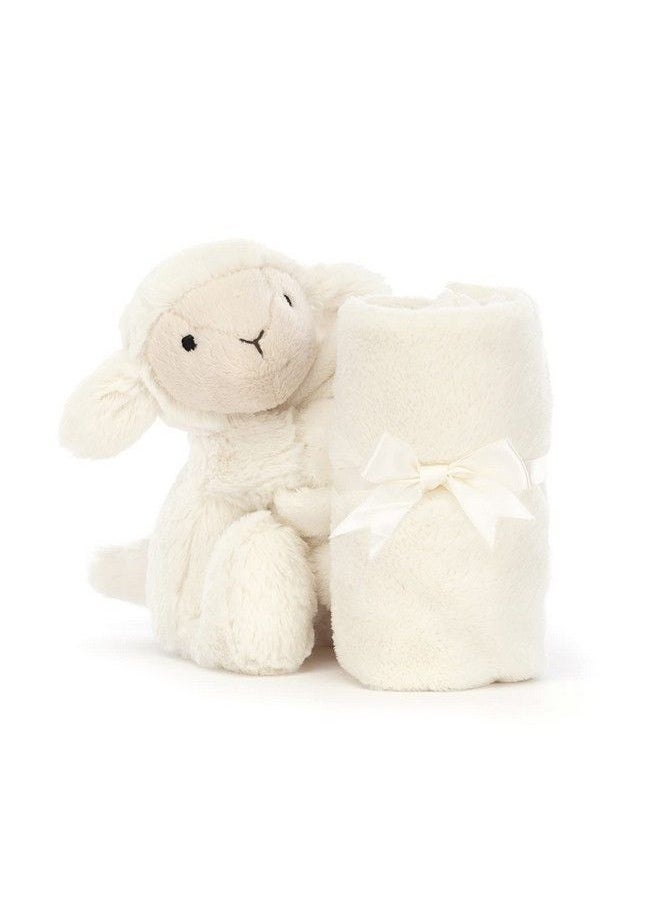 Jellycat Bashful Lamb Baby Stuffed Animal Security Blanket  - Image 3