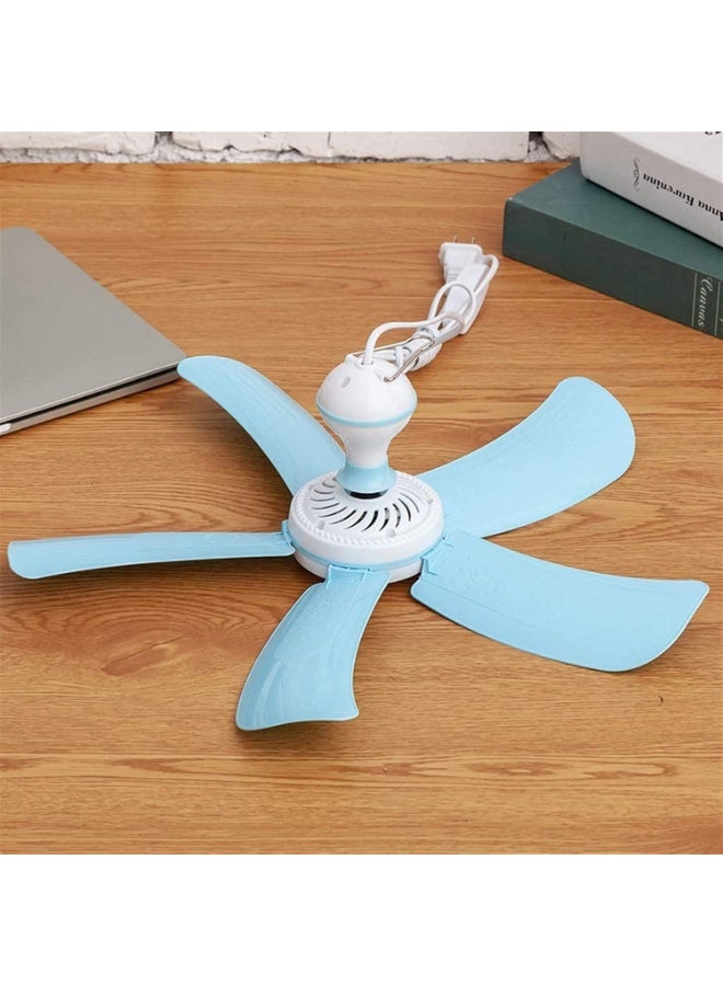Portable Electric Ceiling Fan with 5 Blades, Easy Hanging Design, Direct Power Operation, 3 Meter Power Cord, Lightweight Quiet Cooling Fan for Home, Kitchen, Balcony, Workshop, Shop, Camping and Travel - Image 4