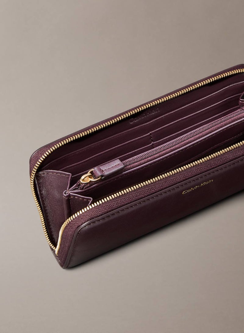 CALVIN KLEIN Leather Large Zip Wallet - Image 3